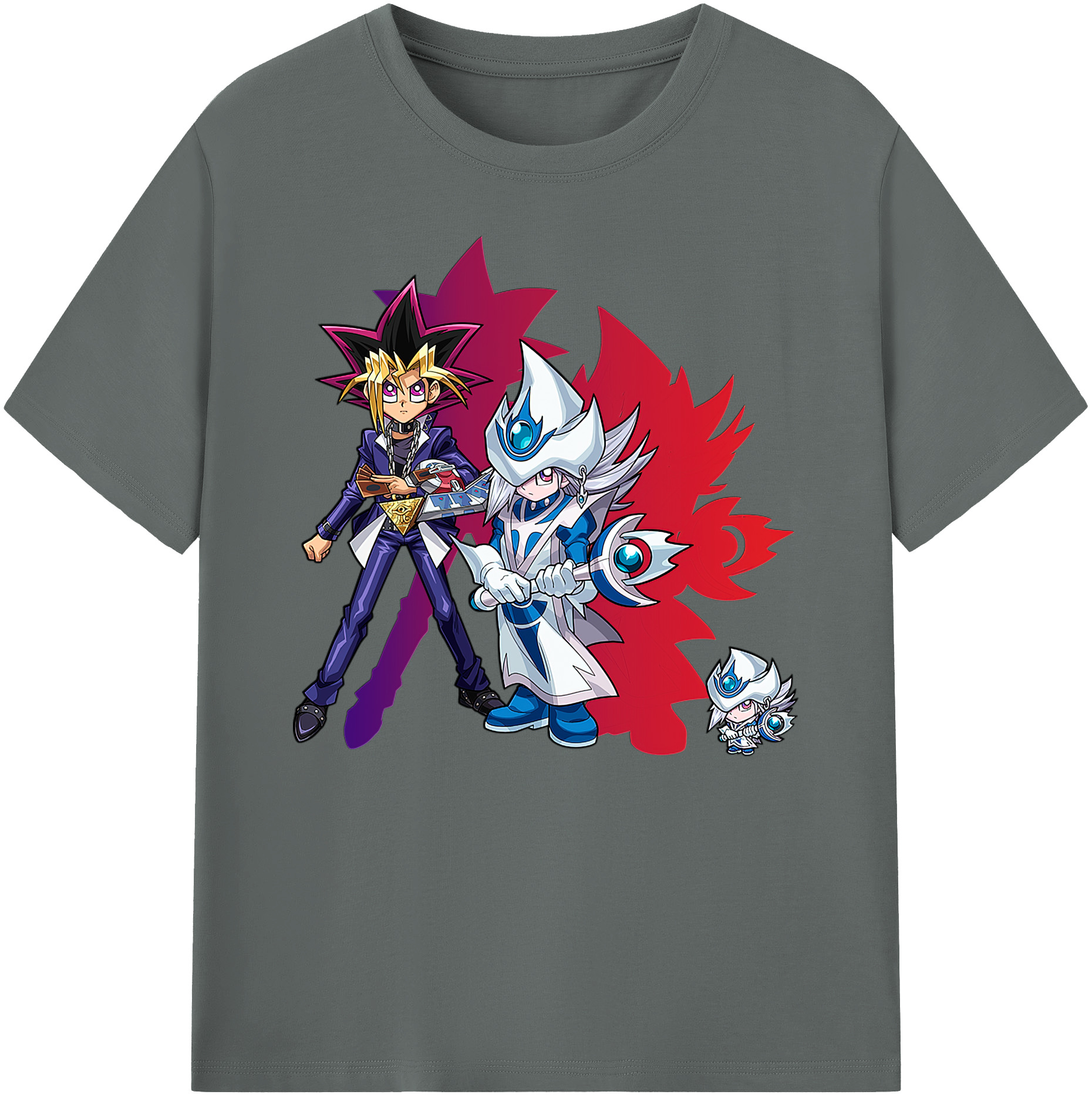 （画像用） 遊☆戯☆王 Yu-Gi-Oh! 綿100％ メンズ半袖Tシャツ｜肌触りやわらか＆通気性